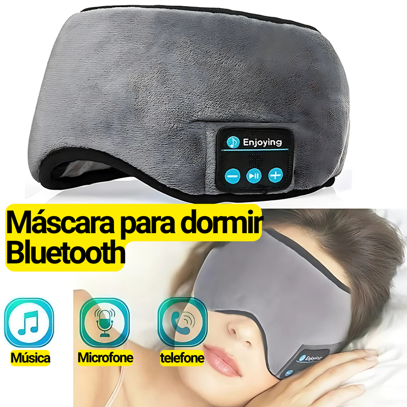 Tapa-olho - Máscara para dormir com fone de ouvido Bluetooth