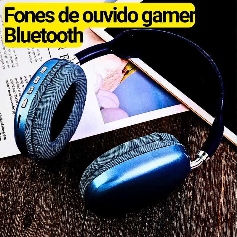 Headphone Gamer - com Bluetooth - Fone de ouvido com redução de ruído inteligente - hifi ultra hd