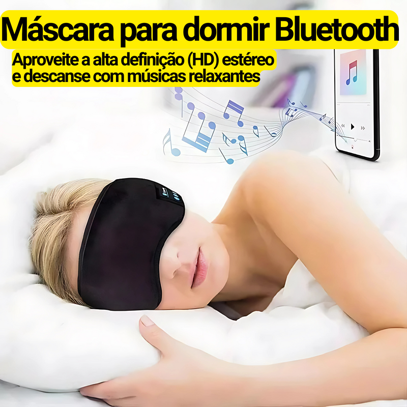 Tapa-olho - Máscara para dormir com fone de ouvido Bluetooth