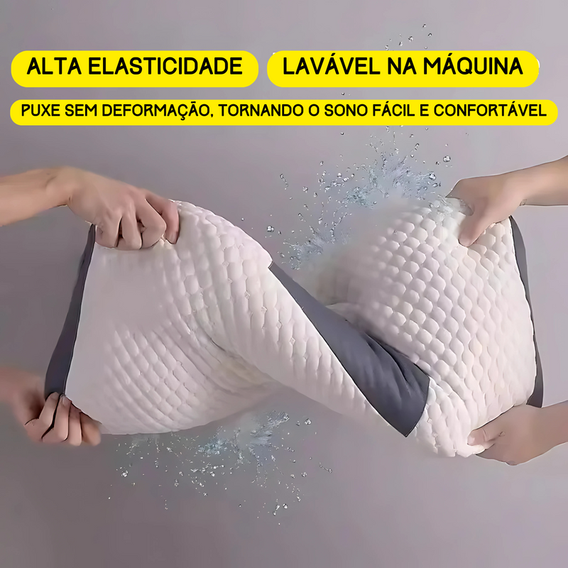 Massage Pillow - Travesseiro antibacteriano e antiácaro de fibra de soja