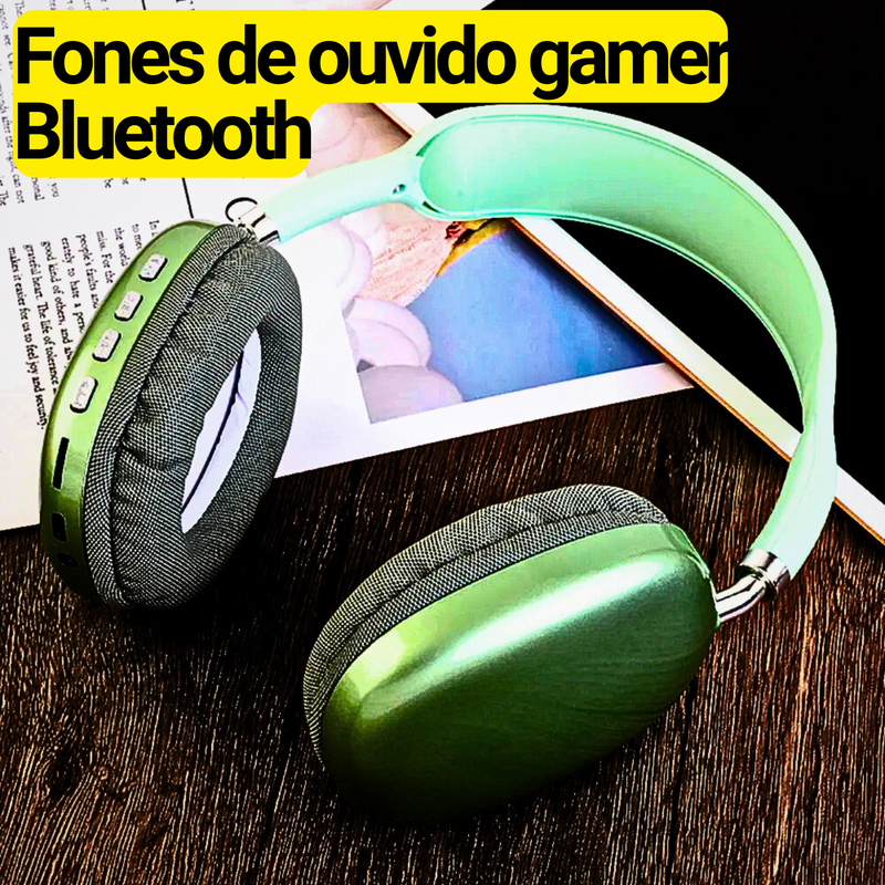 Headphone Gamer - com Bluetooth - Fone de ouvido com redução de ruído inteligente - hifi ultra hd