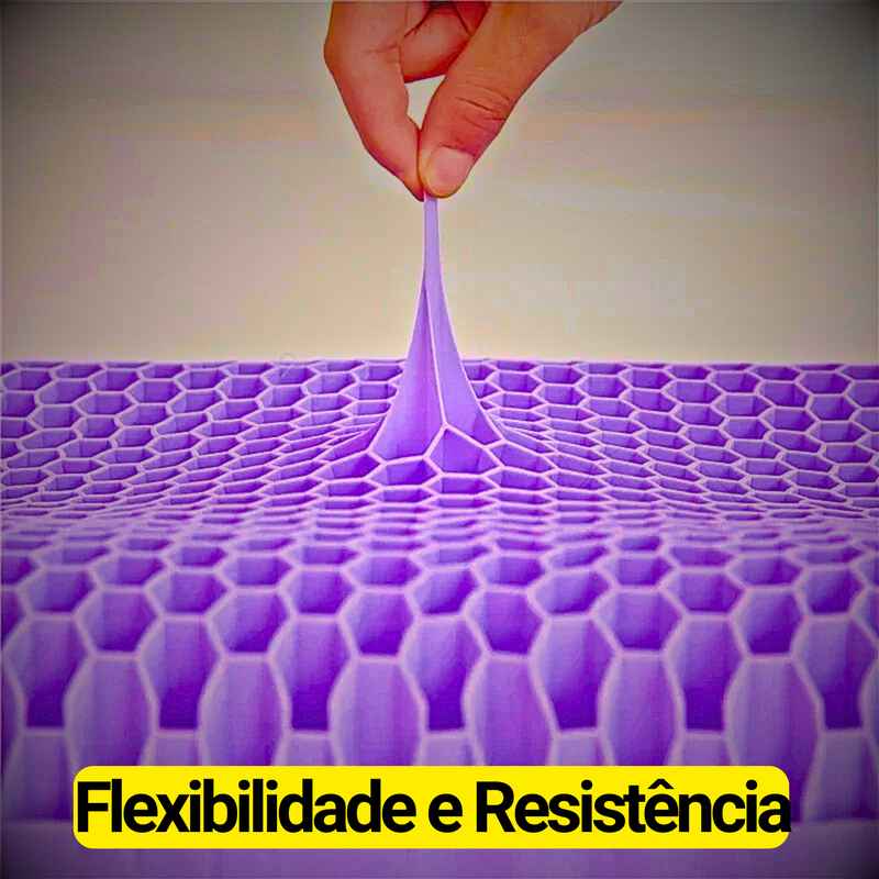 Tec Pillow - Travesseiro Ergonômico de Pectina + Látex [anti-alérgico]