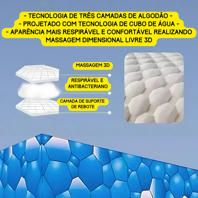 Massage Pillow - Travesseiro antibacteriano e antiácaro de fibra de soja