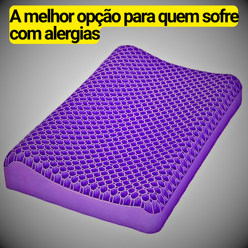 Tec Pillow - Travesseiro Ergonômico de Pectina + Látex [anti-alérgico]