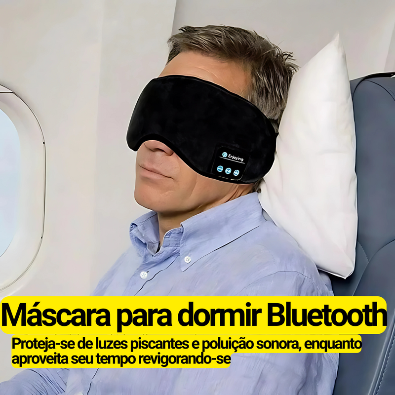 Tapa-olho - Máscara para dormir com fone de ouvido Bluetooth